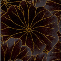 Gilded Lotus Leaves in Black