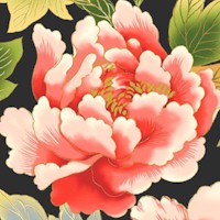Tadashi - Magnificent Gilded Peonies by Anna Fishkin