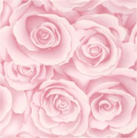 Love is in the Air - Pastel Pink Roses with Pearlescent Silver Highlights