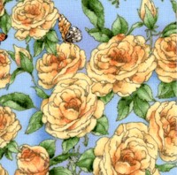 Garden Kitty Friends - Beautiful Roses and Butterflies by Giordano Studios
