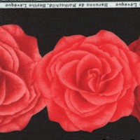 Baronno de Rothschild Hybrid Rose Vertical Stripe - LTD. YARDAGE AVAILABLE