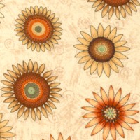 Earth Angels - Sunflowers on Textured Beige by Debbie Mumm