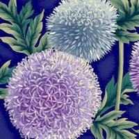 Flower Festival - Globe Thistles in Periwinkle