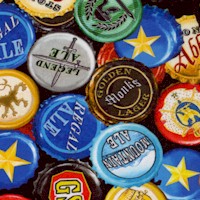 Ale House - Packed Bottle Caps by Greta Lynn