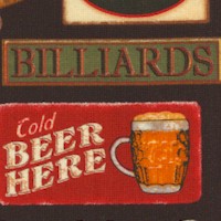 Man of the House - Bar and Billiards Signs