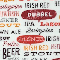 Cheers - Beer and Brew Names and Varieties on Ivory