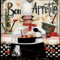 International Chefs - Whimsical Mini Portraits on Black