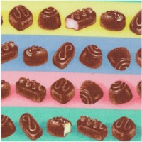 Chocolate Bon Bons - I Love Lucy Chocolate Factory Episode - LTD. YARDAGE AVAILABLE (1 YD.) MUST BE 