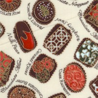 Confections Metallic - Tossed Chocolates by Linda Maron