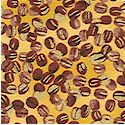 Cafe Au Lait - Tossed Gilded Coffee Beans by Ro Gregg - LTD. YARDAGE AVAILABLE