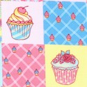 Sweet Cakes - Cupcake Checkerboard by Ro Gregg