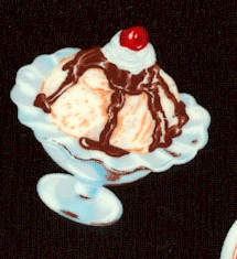 Tossed Luscious Desserts on Black