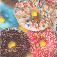 This & That III - Delish Donuts on Yellow - SALE! (MINIMUM PURCHASE 1 YARD)