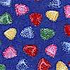 Apples and Ginger - Tossed Gumdrops on Blue- LTD. YARDAGE AVAILABLE