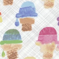 Sweet Treats - Wafer Cone on Beige by Maria Carluccio