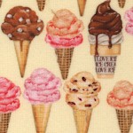 Sweet Tooth - Small Scale Ice Cream Cones on Yellow