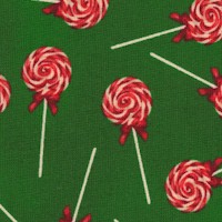 A Gingerbread Christmas - Tossed Holiday Lollipops on Green