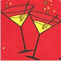 Flirty Fifties - Tossed  Cocktails on Red