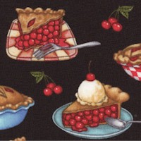 Whats Cookin - Gourmet Cherry Pies on Black