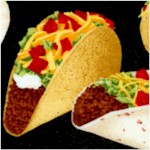 Tossed Tacos on Black -BACK IN STOCK!