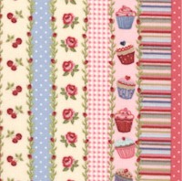 Tea Time - Dainty Vertical Stripe