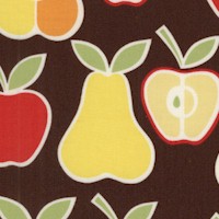 In the Kitchen - Apples + Pears on Brown
