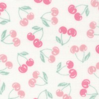 The Girl’s Collection - Mon Cheri - Tossed Petite Cherries on Ivory by Laura Ashley