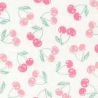 The Girls Collection - Mon Cheri - Tossed Petite Cherries on Ivory by Laura Ashley