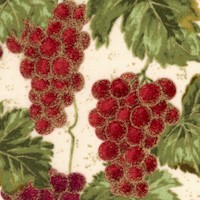Nature’s Harvest - Elegant Gilded Grapevines on Cream #1