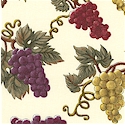 Wine Lovers - Tossed Small Scale Grapes on Ivory