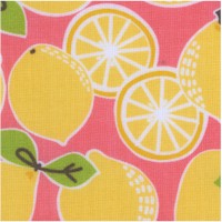 Tutti Fruitti - Luscious Lemons on Pink
