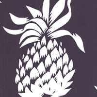 Kahuku Tossed Pineapple on Navy Blue