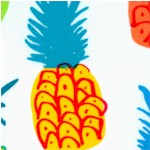 Endless Summer - Colorful Pineapples on Ivory