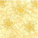 Stained Glass Star of David with Gold Metallic Highlights 