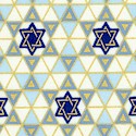 Tiny Star of David - Gilded Stars on Cream - BACK IN STOCK! 