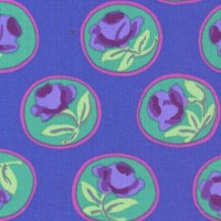 Surrey Floral in Cobalt by Kaffe Fassett - LTD. YARDAGE AVAILABLE (.33 yd.) MUST BE PURCHASED IN FUL