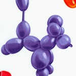 Tossed Balloon Animals on White