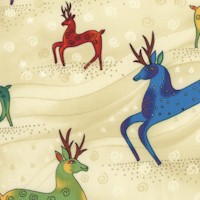 Holiday Celebrations - Gilded Reindeer by Laurel Burch