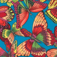 Bright Spirit - Colorful Butterflies on Blue