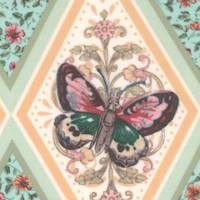 Flutter Fantasy - Botanical Harlequin Design