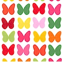 Remix - Remix - Mini Butterflies on Ivory #2 by Ann Kelle Design - SALE! (1 YARD MINIMUM PURCHASE)