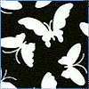 Butterflies Are Free in White on Black