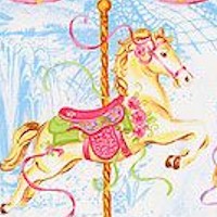 Carousel Dreams - Carousel Vertical Stripe by Cynthia Coulter