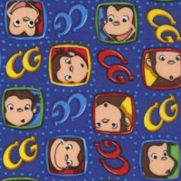 Curious George Faces - Small Patch