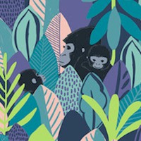 Bwindi Forest - Handsome Gorillas and Foliage by Katy Tanis