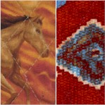 Reversible Quilted Round Up - Wild Horses and Southwest Motifs