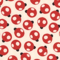 Oops-a-Daisy Petite Ladybugs on Ivory