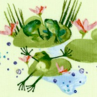 Lakeside Fun - Happy Hoppin Frogs by Masha Dyans