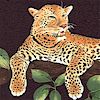 Magnificent Leopards in Trees - LTD. YARDAGE AVAILABLE (.875 YD.) MUST BE PURCHASED IN FULL