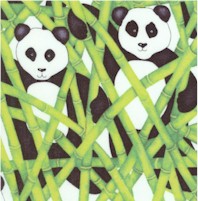Bamboo Pandamonium - Adorable Pandas by Barbara Leonard